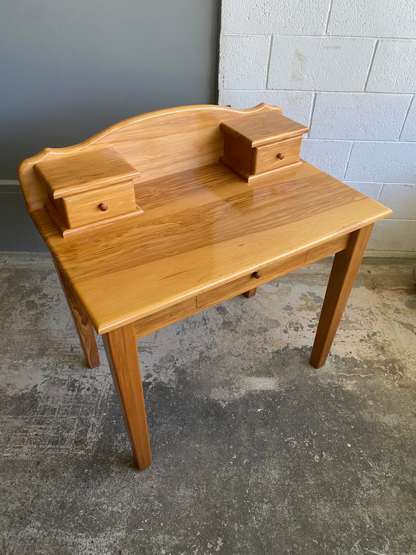 Vintage Handmade Custom Rimu Crafters Desk