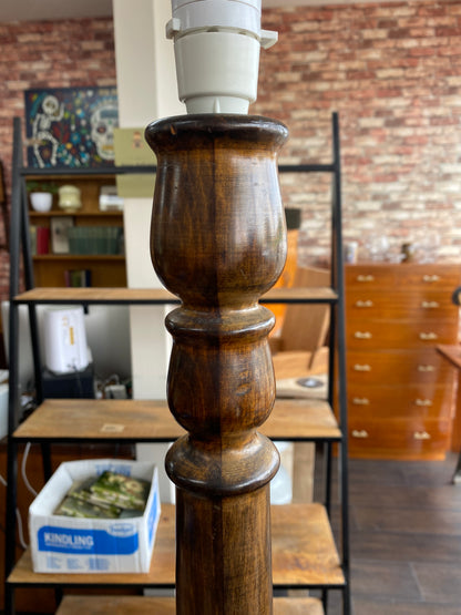 Vintage Hardwood Standard Lamp