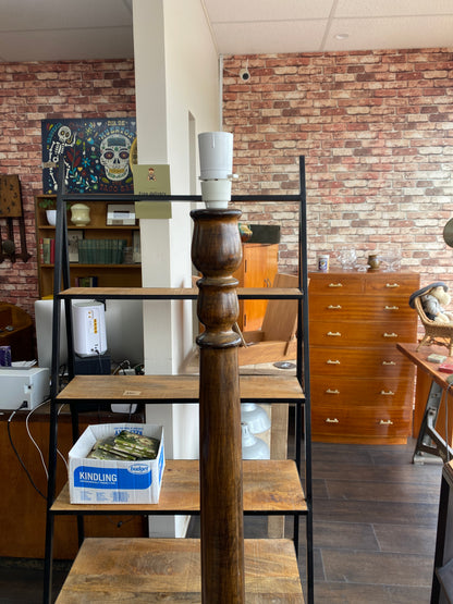 Vintage Hardwood Standard Lamp