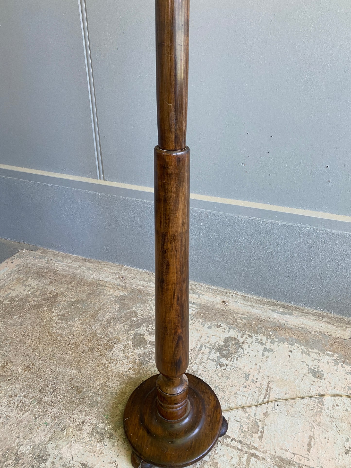 Vintage Hardwood Standard Lamp