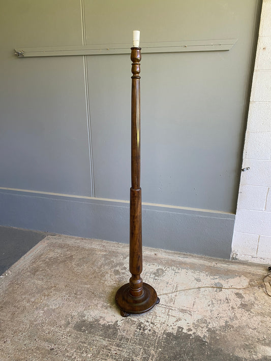 Vintage Hardwood Standard Lamp