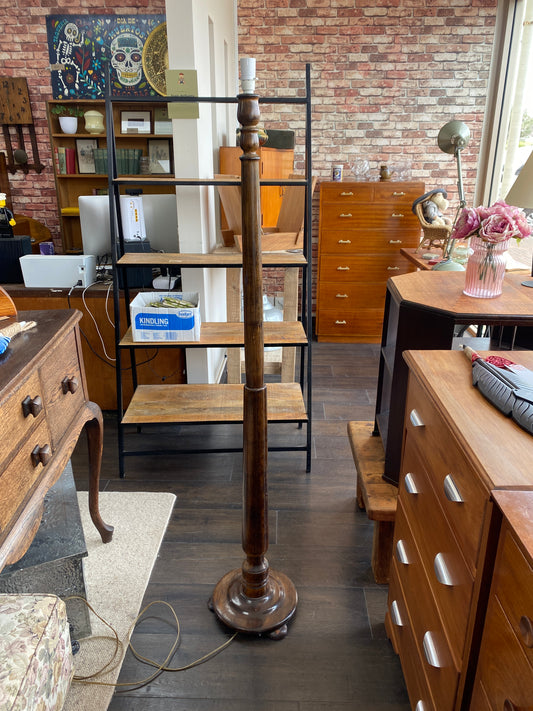 Vintage Hardwood Standard Lamp