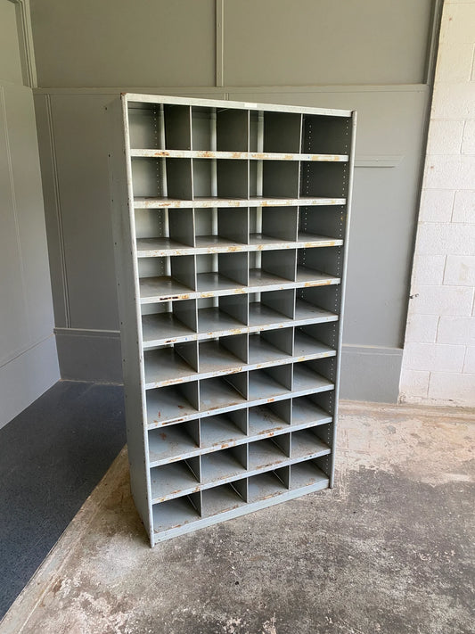 Vintage Industrial Steelcase Pigeonhole Cabinet