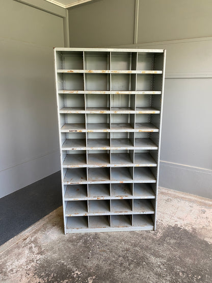 Vintage Industrial Steelcase Pigeonhole Cabinet