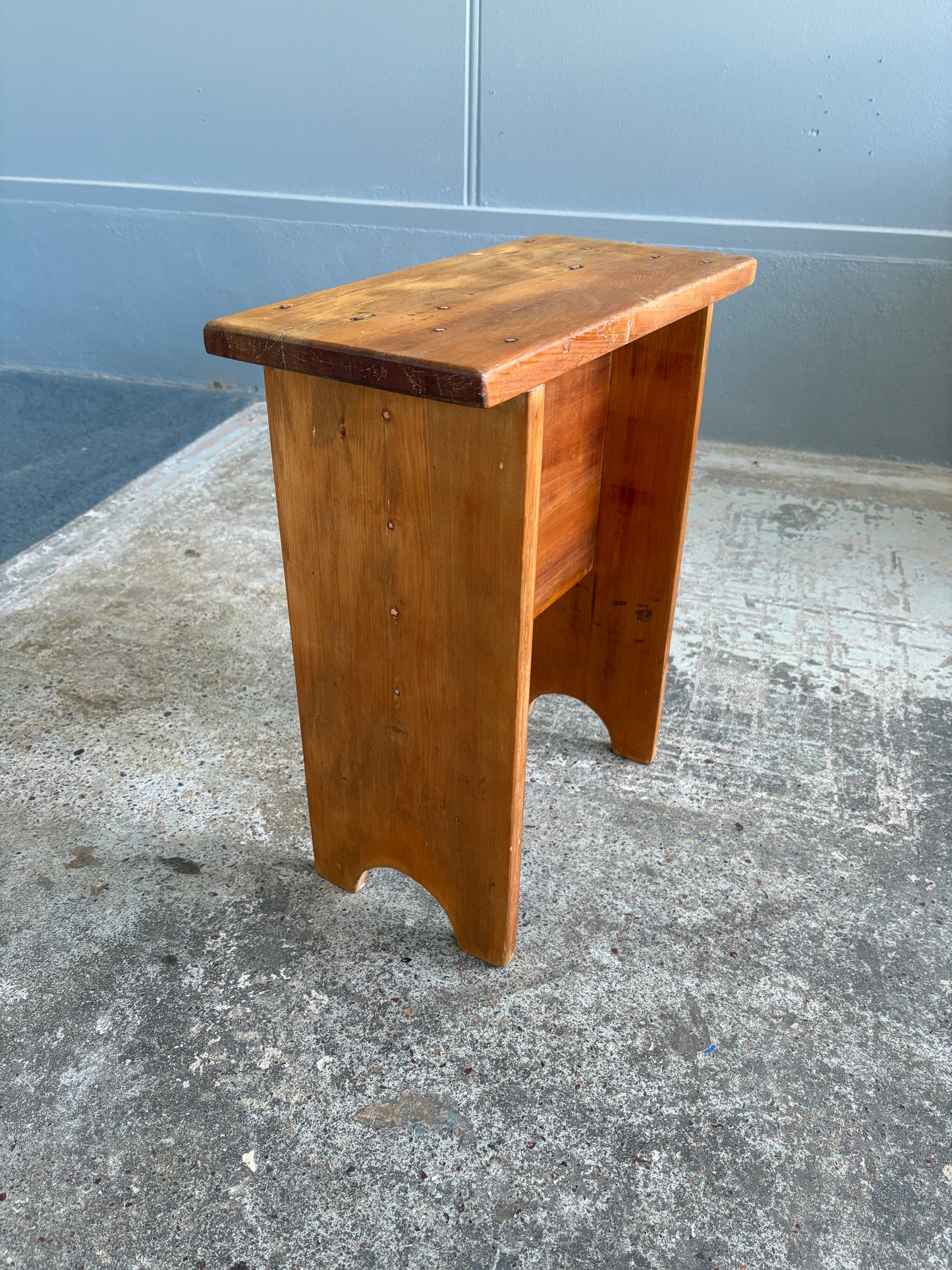 Vintage Kauri Arts & Crafts Style Stool