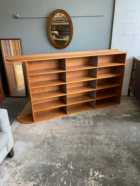 Vintage Large Custom Made Rimu Bookcase