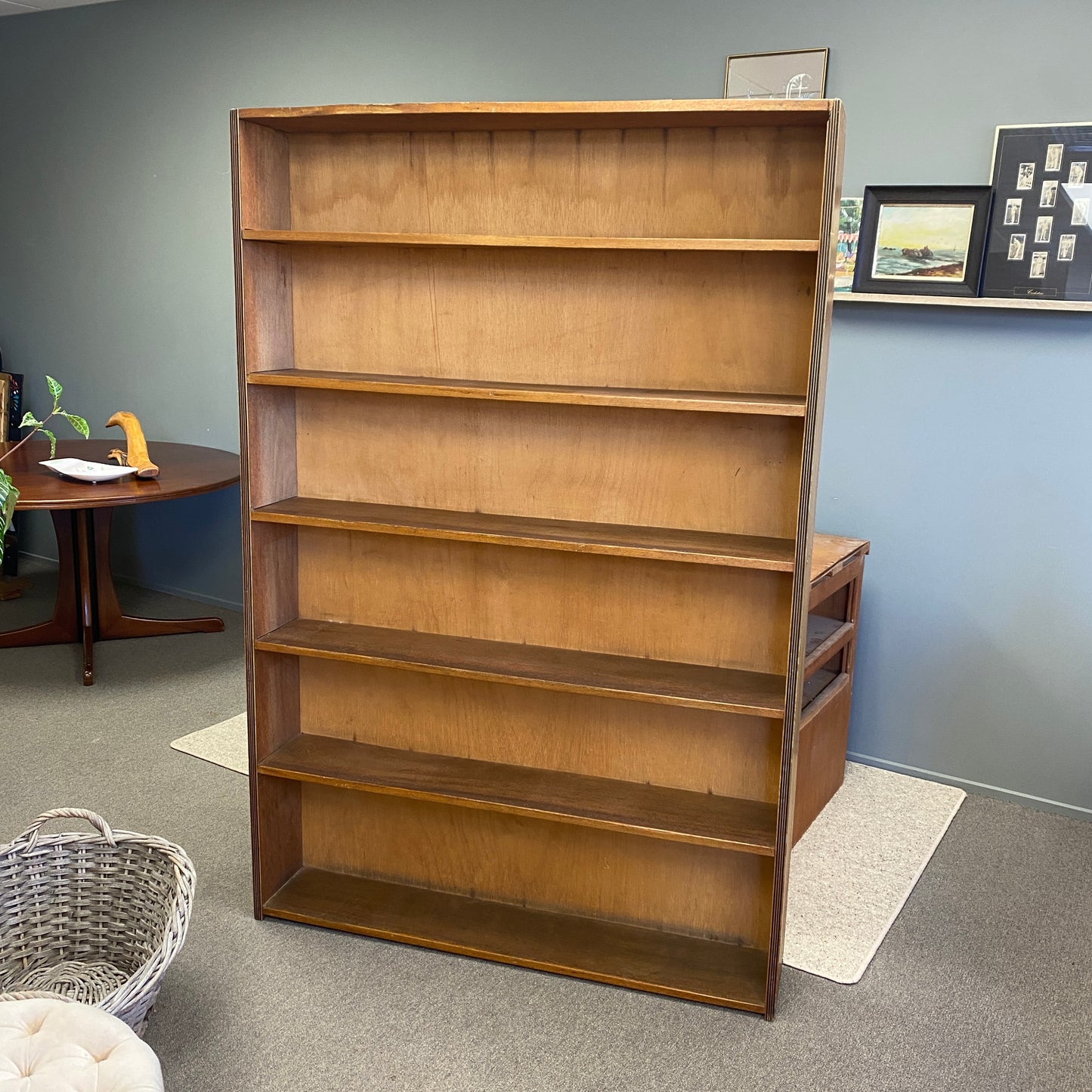 Vintage Large Library Bookcase