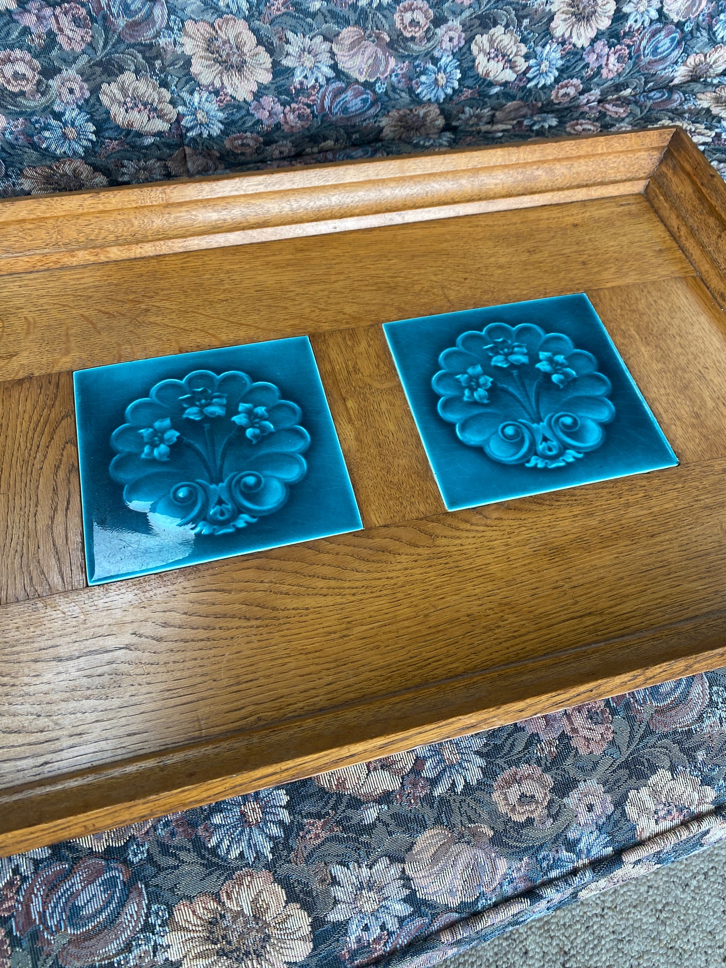 Vintage Large Oak Tray