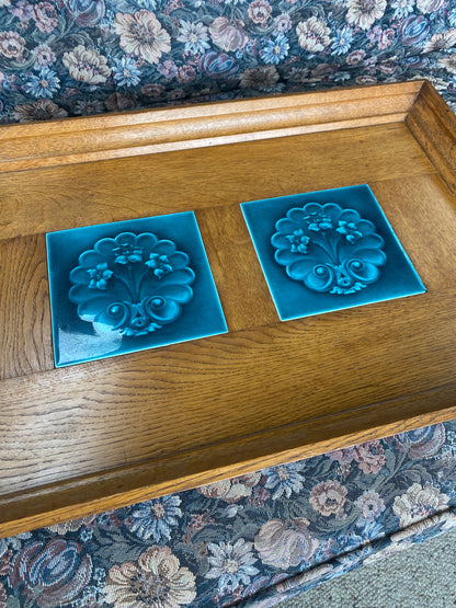 Vintage Large Oak Tray