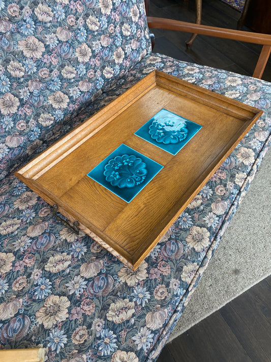 Vintage Large Oak Tray