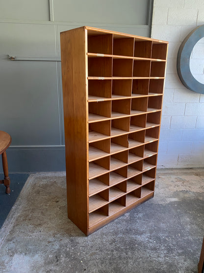 Vintage Large Pigeon Hole Cabinet 10 x 4