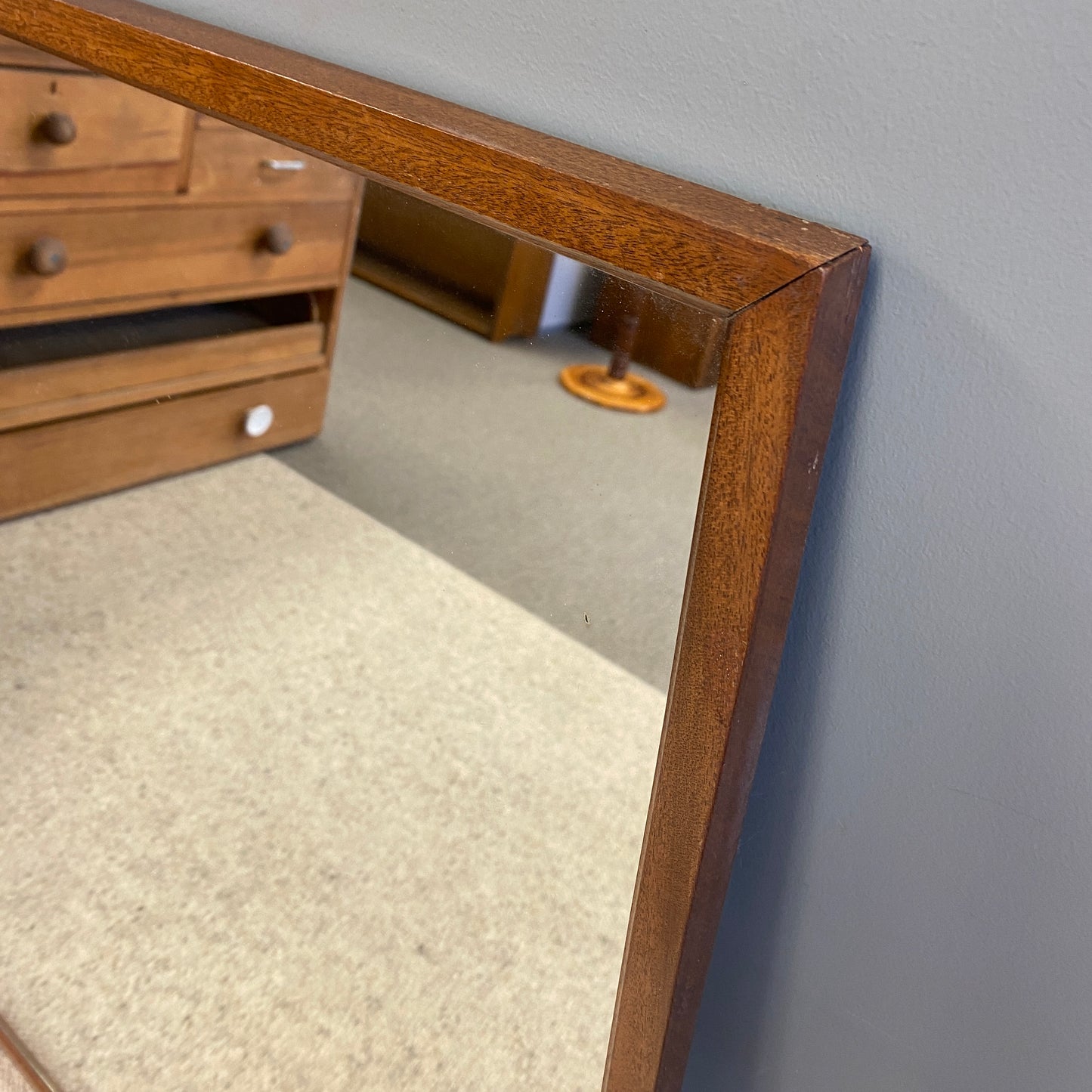 Vintage Large Rectangular Mirror