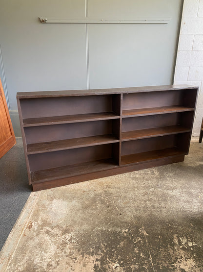 Vintage Large Solid Timber Bookcase