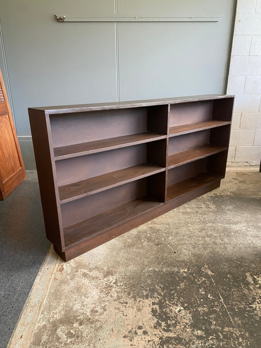 Vintage Large Solid Timber Bookcase