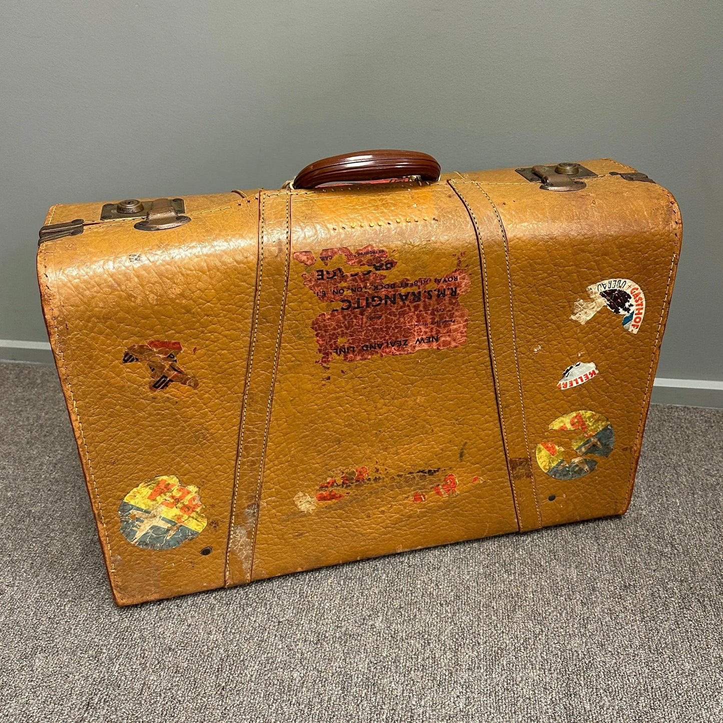 Vintage Leather Suitcase