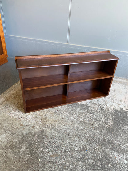 Vintage Mahogany Low Bookcase