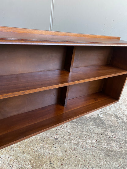 Vintage Mahogany Low Bookcase