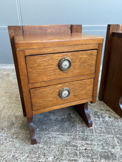 Vintage Mahogany Nightstands (Mountable) Pair