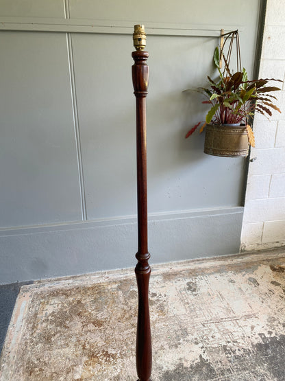 Vintage Mahogany Standard Lamp