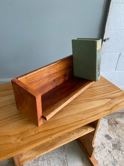 Vintage Mahogany & Macrocarpa Book Trough