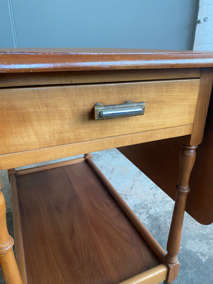 Vintage Maple Drop Leaf Dining Table