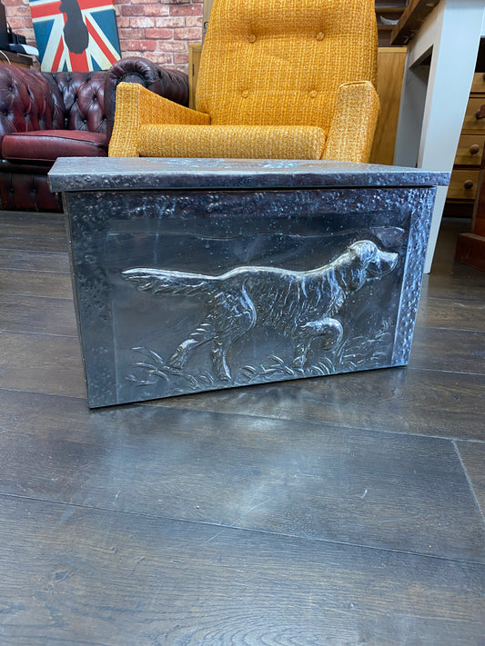 Vintage Metal Hound Fire Box