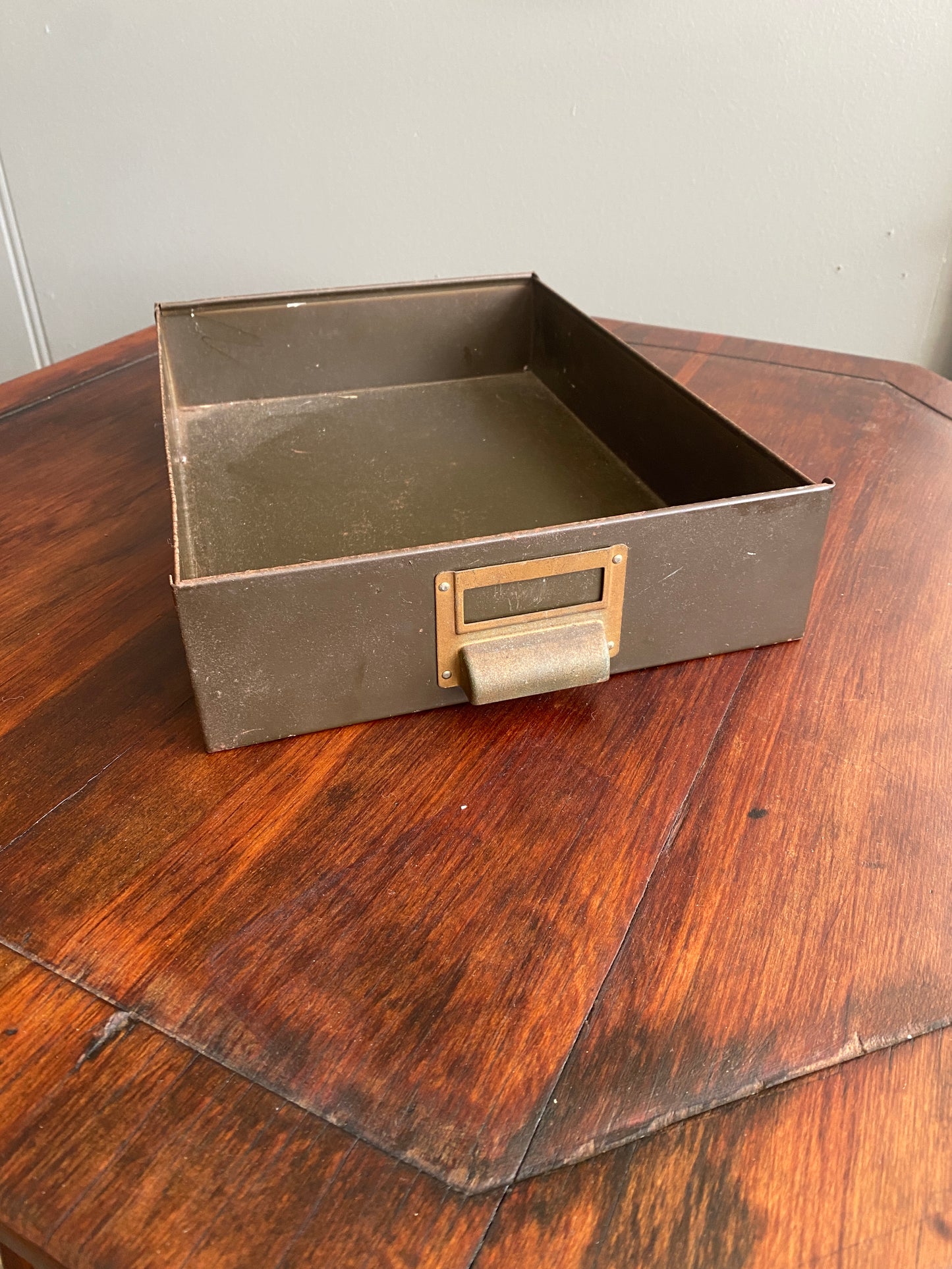 Vintage Metal Industrial Drawer/Desk Tidy