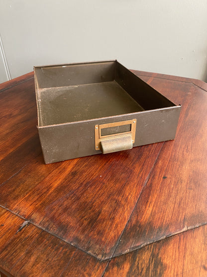 Vintage Metal Industrial Drawer/Desk Tidy