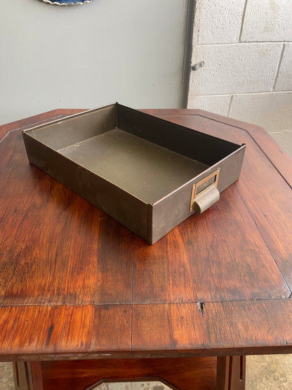 Vintage Metal Industrial Drawer/Desk Tidy