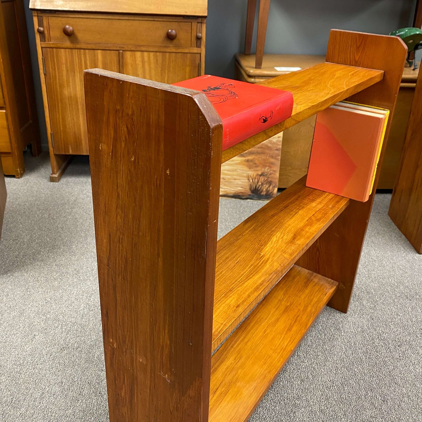 Vintage Native Geometric Rimu Bookcase