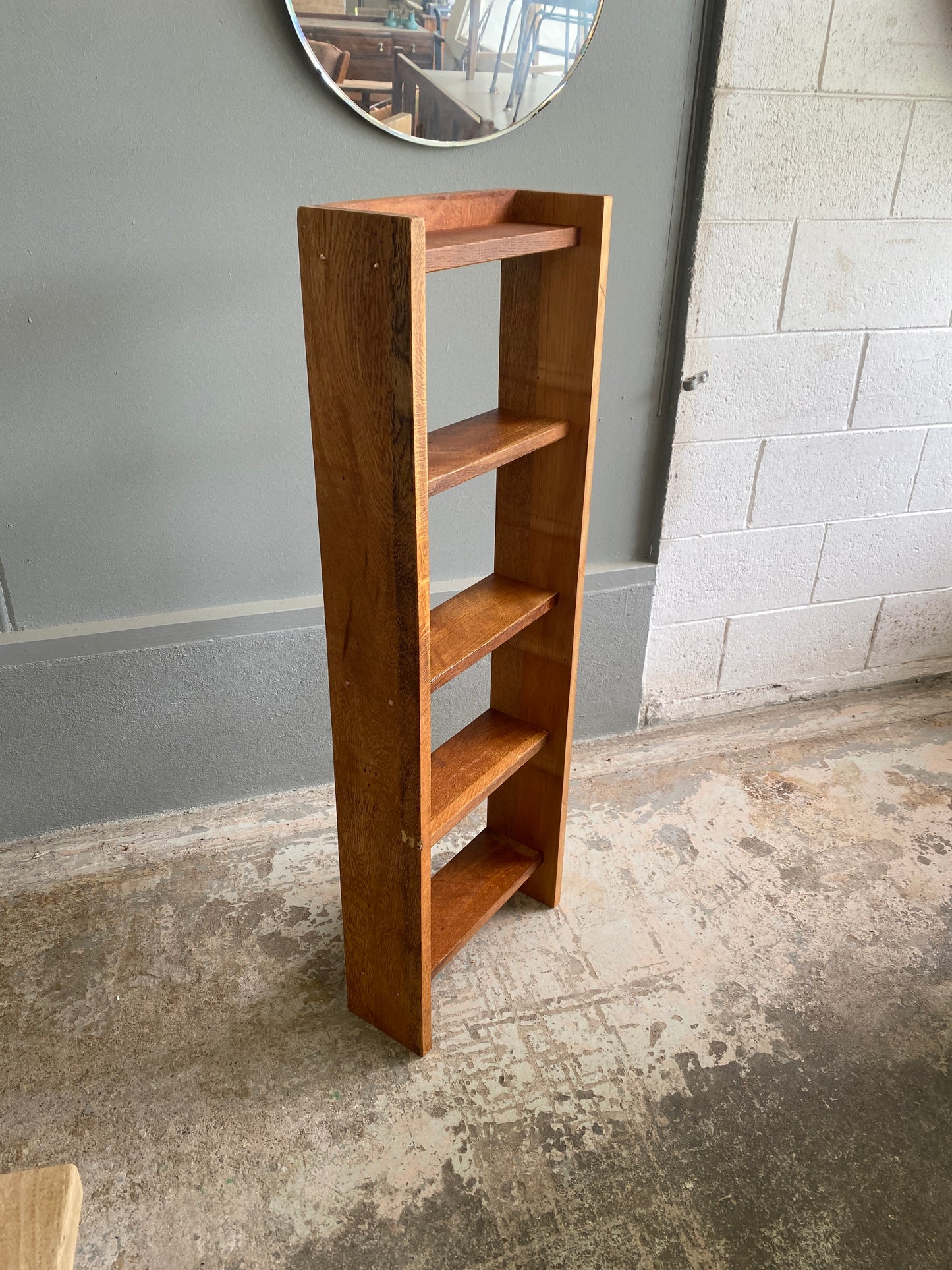 Vintage Oak Ladder Bookcase