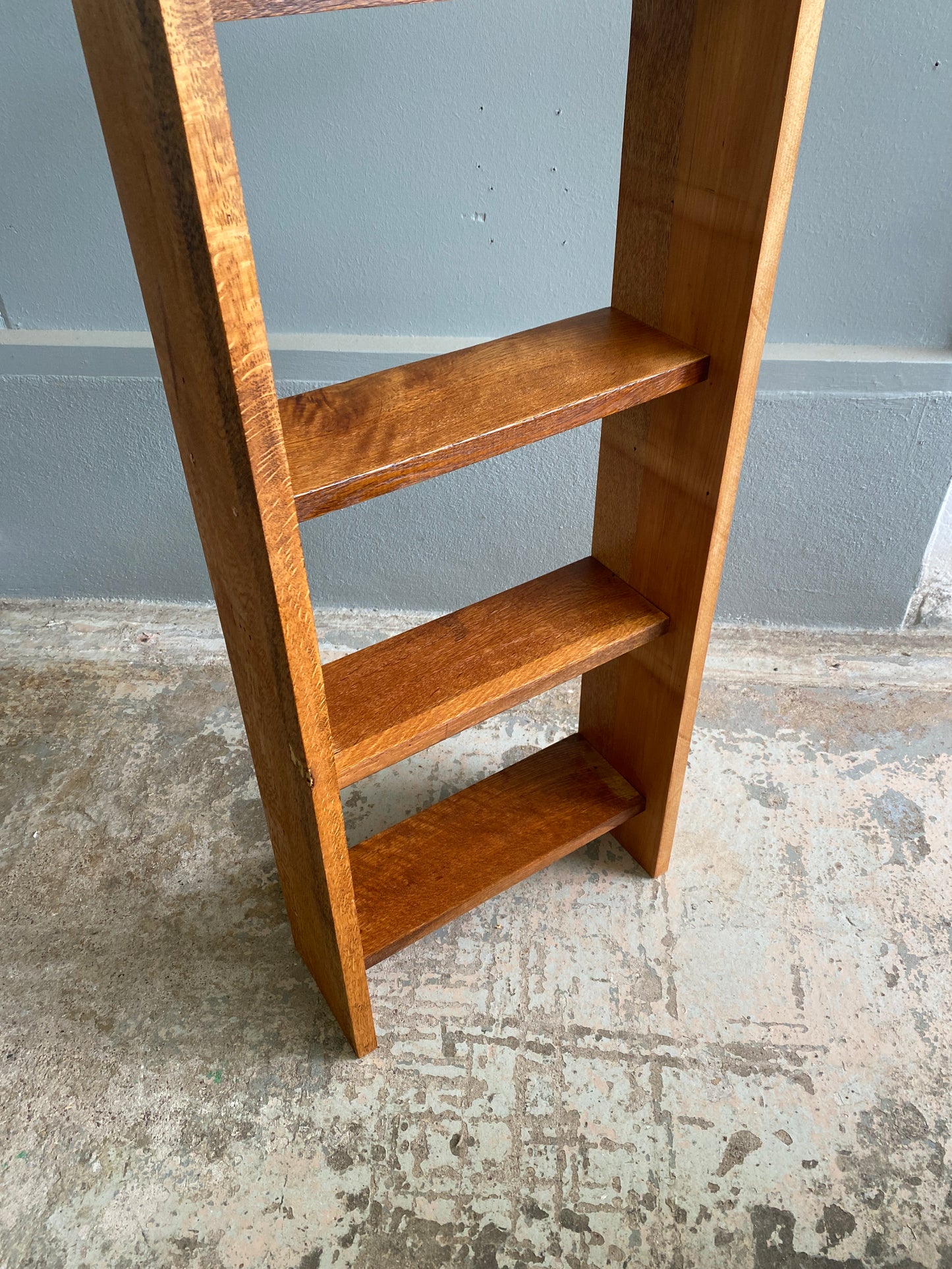 Vintage Oak Ladder Bookcase