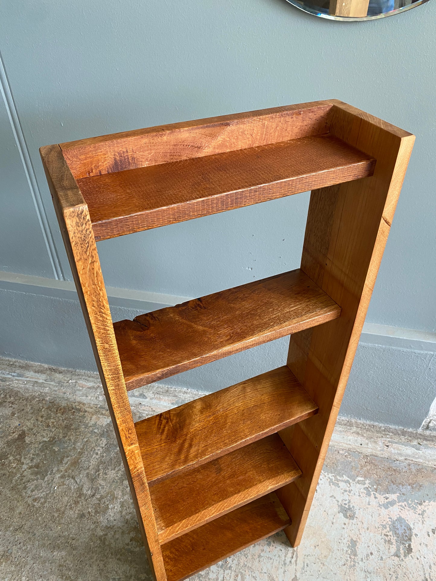 Vintage Oak Ladder Bookcase