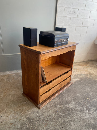 Vintage Oak/Mahogany & Rimu Entertainment Cabinet