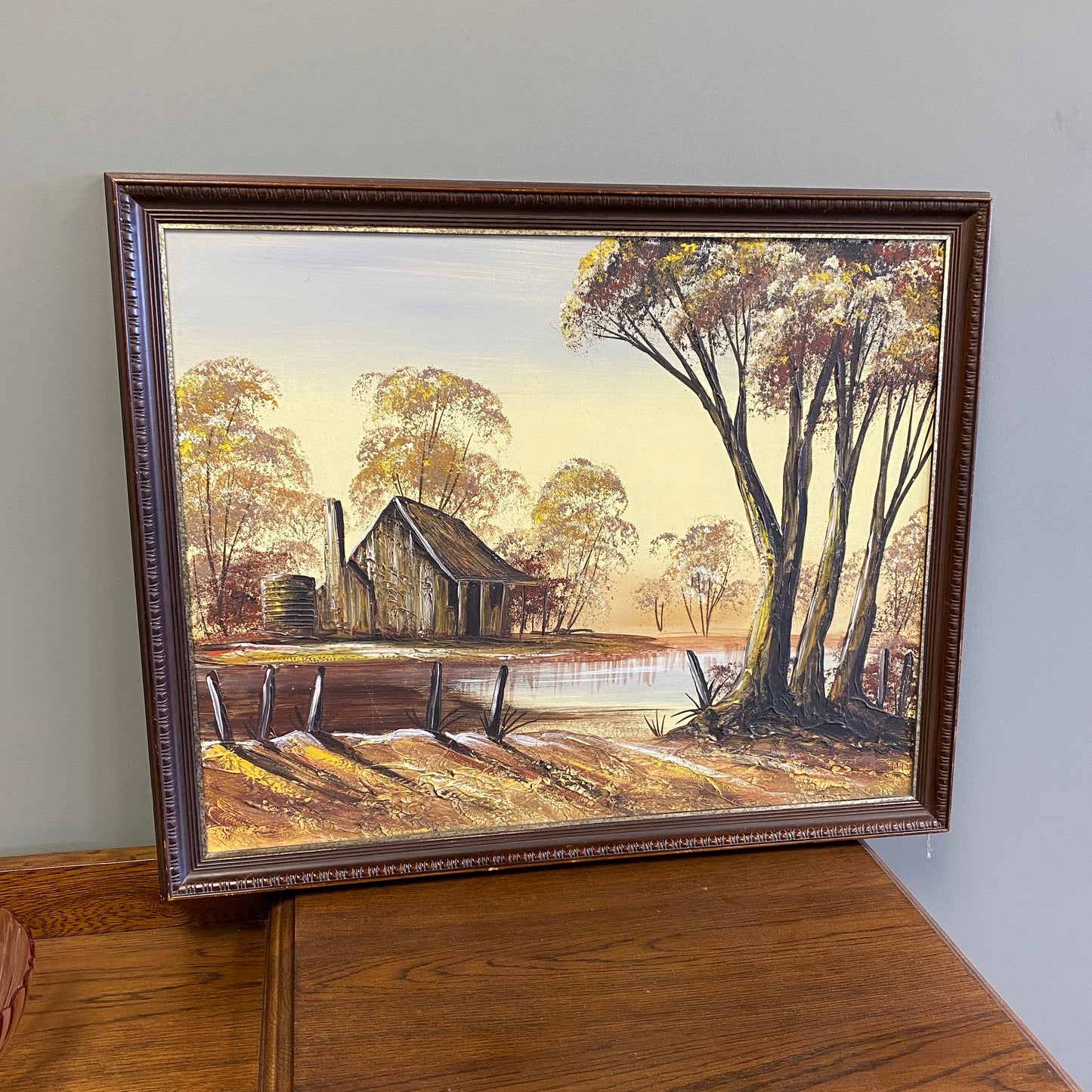 Vintage Oil on Board by Unknown - Outback