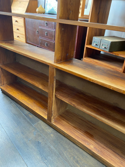 Vintage Oversize Scratch-built Heart Rimu Bookcase