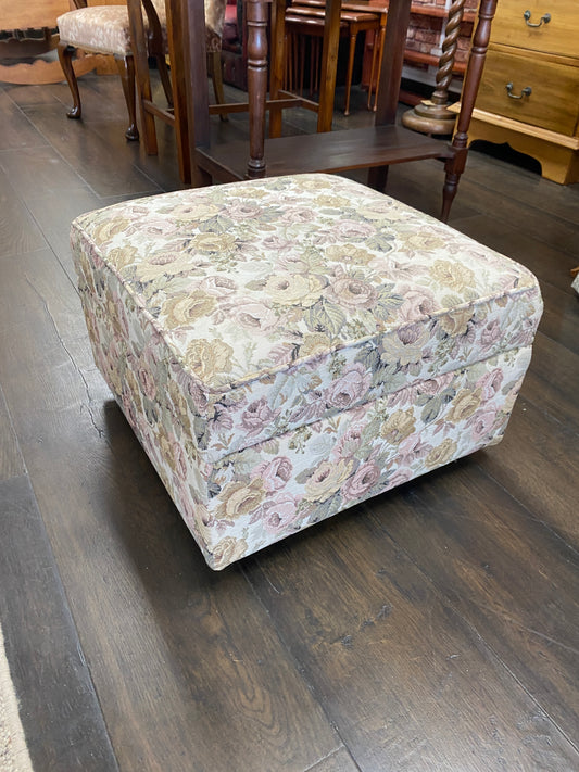 Vintage Patterned Ottoman