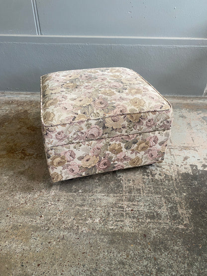 Vintage Patterned Ottoman