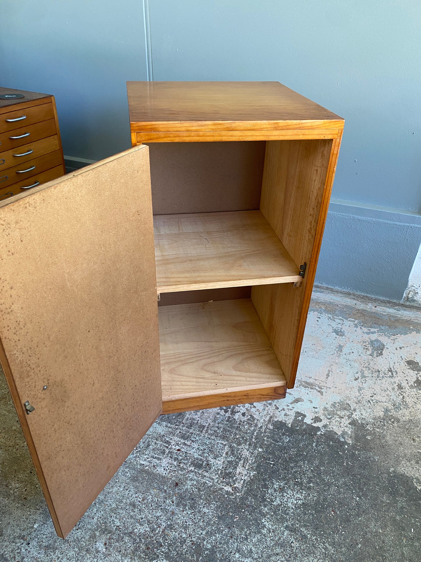 Vintage Pine Large Utility Cupboard