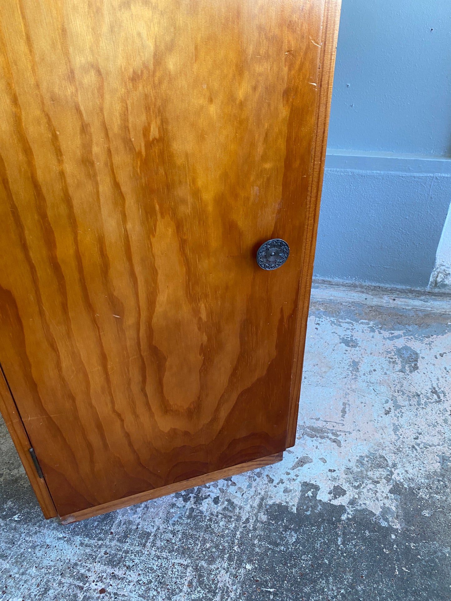 Vintage Pine Large Utility Cupboard