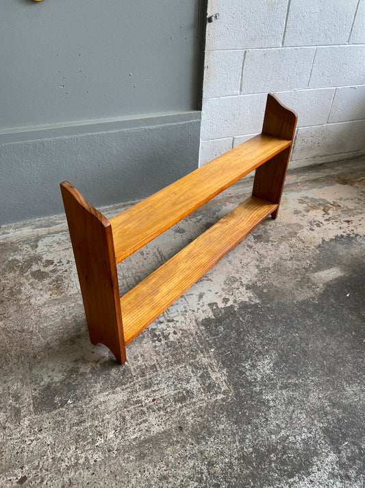 Vintage Pine Low Bookcase