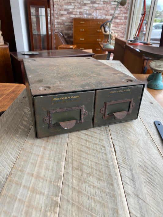 Vintage Precision Facile Card Cabinet