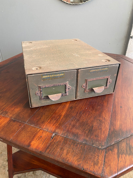 Vintage Precision Facile Card Cabinet