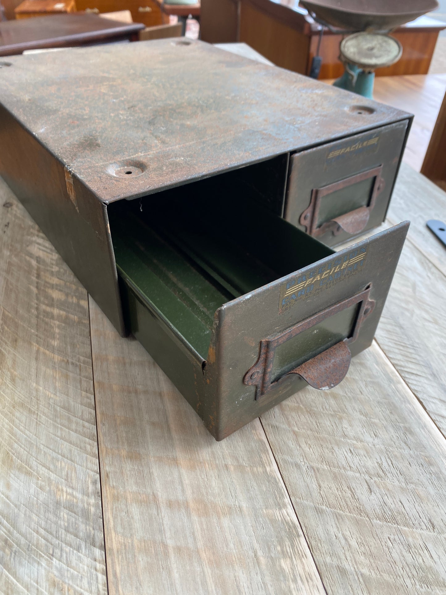 Vintage Precision Facile Card Cabinet