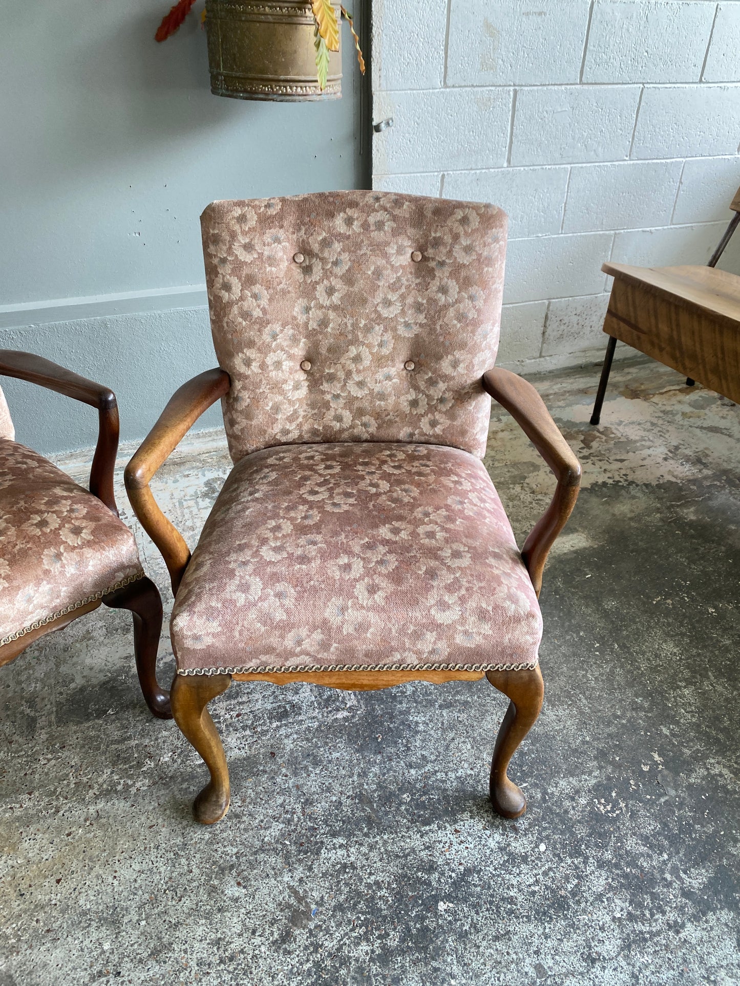 Vintage Queen Anne Style Chairs