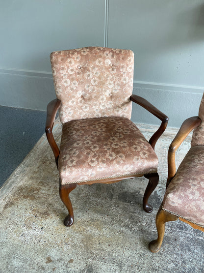 Vintage Queen Anne Style Chairs
