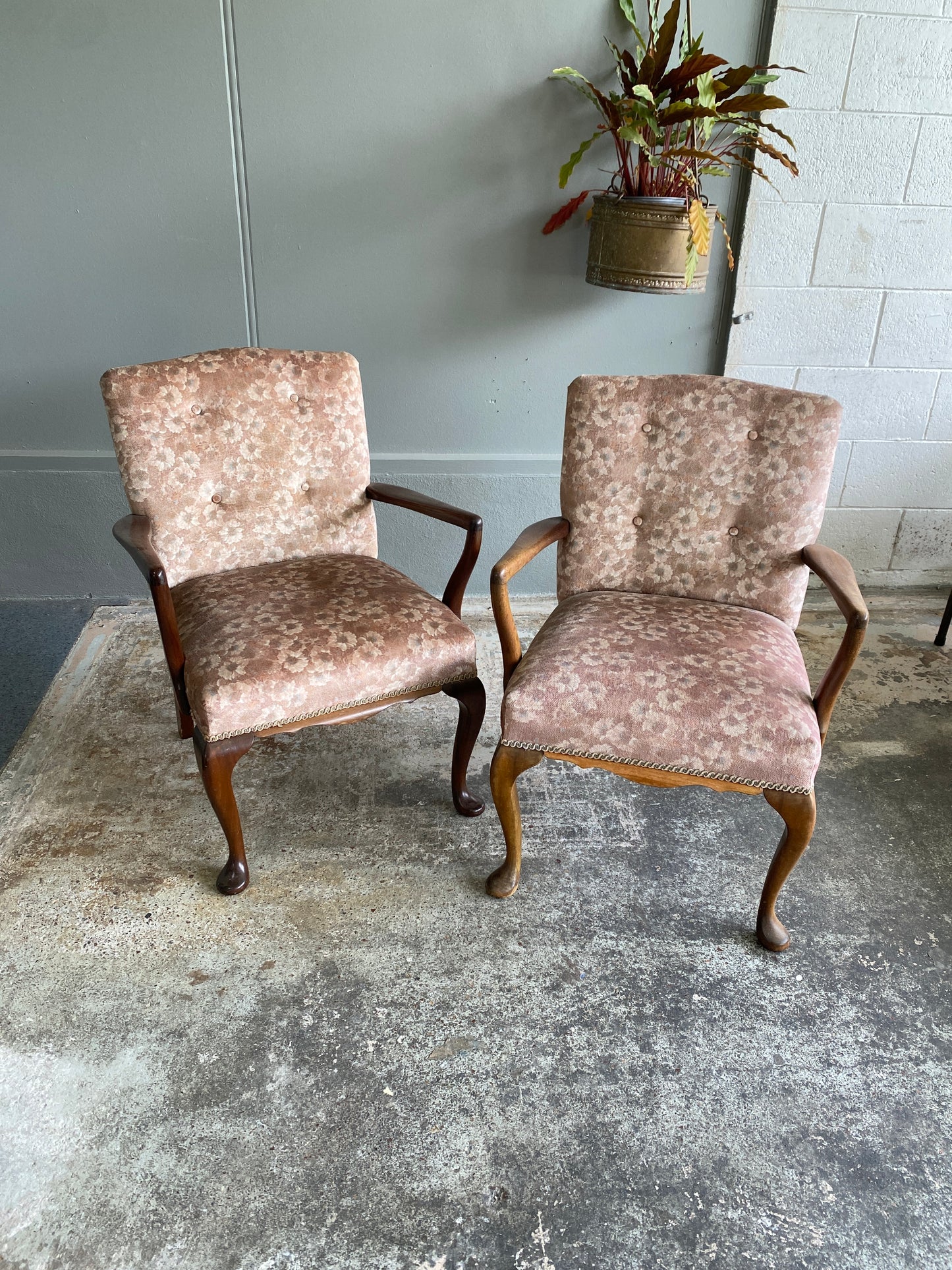 Vintage Queen Anne Style Chairs