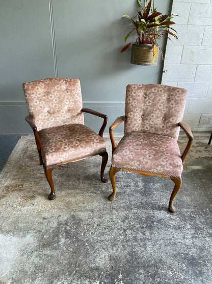 Vintage Queen Anne Style Chairs