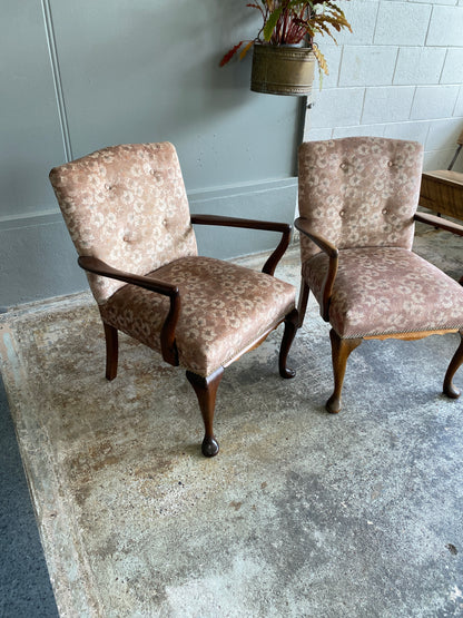 Vintage Queen Anne Style Chairs