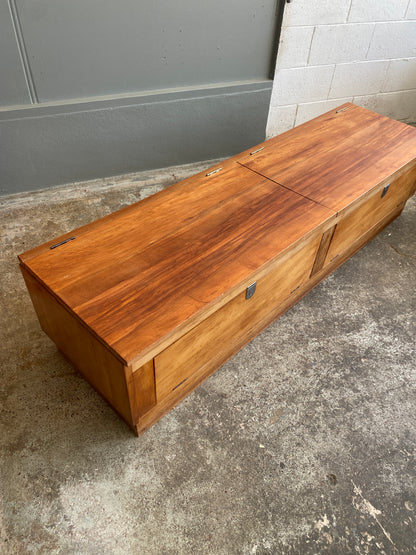 Vintage Reclaimed Rimu Bench & Shoe Storage Box